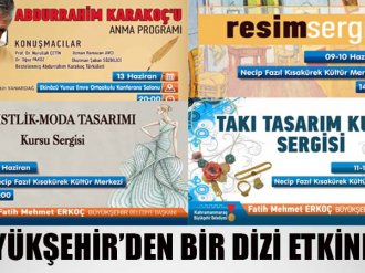 Büyükşehir’den Bir Dizi Etkinlik