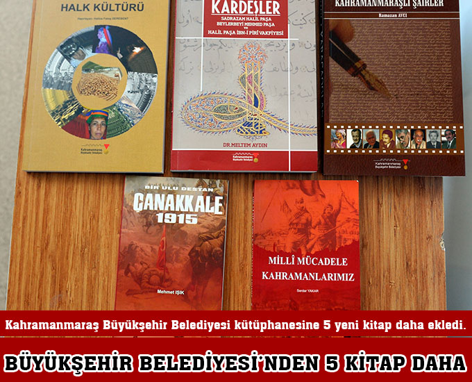 Büyükşehir Belediyesi’nden 5 Kitap Daha