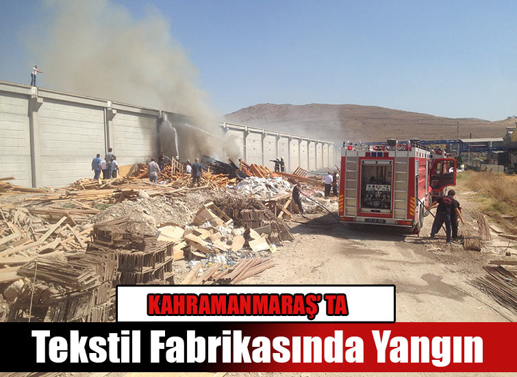 Tekstil Fabrikasında Yangın