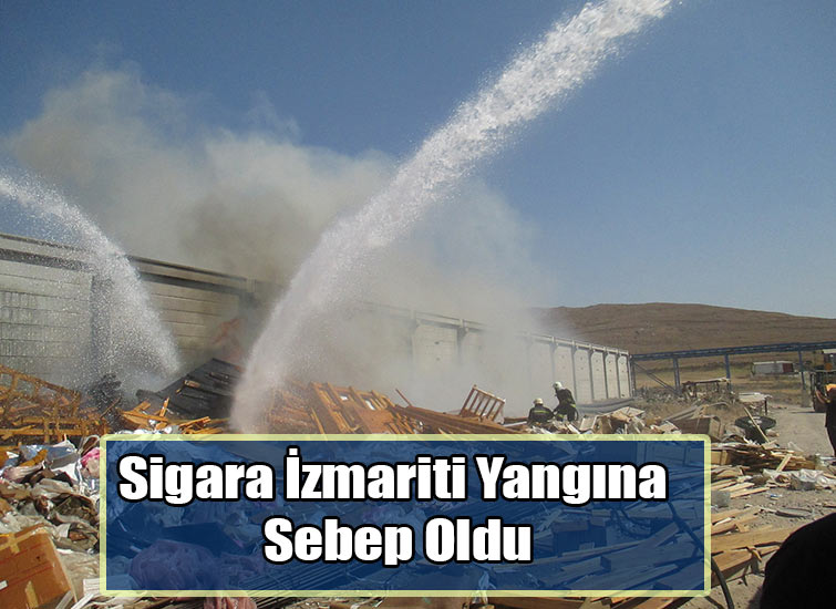 Sigara İzmariti Yangına Sebep Oldu