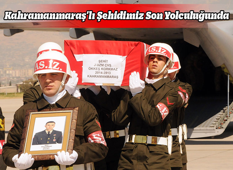 Kahramanmaraşlı Şehidimiz Son Yolculuğunda