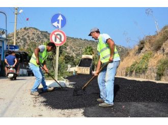 Asfaltlama Çalışmaları Gümüşlük İle Devam Etti