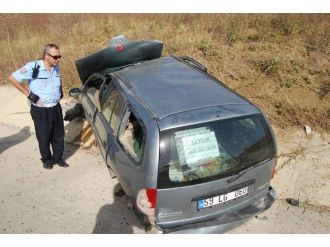 Tekirdağ’da Otomobil Yoldan Çıktı: 1 Ağır Yaralı