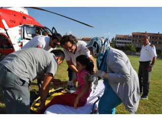 Hava Ambulansı 9 Yaşındaki Halime İçin Havalandı