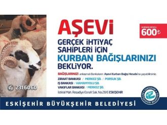 Büyükşehir Belediyesi Aşevi Kurban Bağışlarını Bekliyor