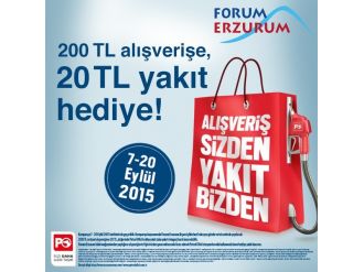 Alışveriş Sizden Yakıt Forum Erzurum’dan