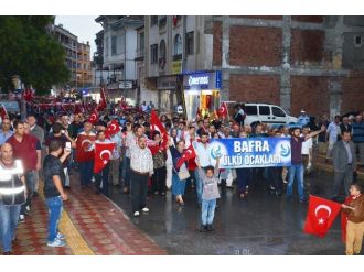 Bafra’da Şehitler İçin Yürüdüler