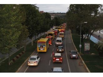 Tekirdağlı 150 Minibüsçü Şehitler İçin Konvoy Oluşturdu