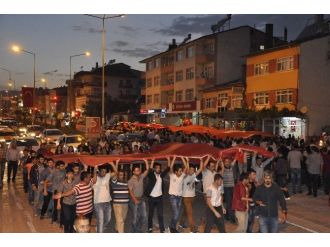 Gürün’de Teröre Lanet Yürüyüşü Düzenlendi