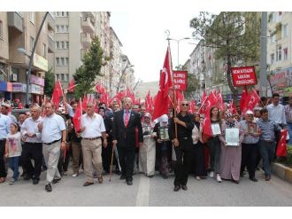 Çankırı’da Binlerce Kişi Terörü Lanetledi