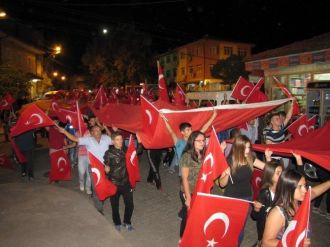 Hisarcık’ta ’Teröre Lanet, Şehitlere Saygı’ Yürüyüşü