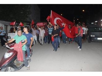 Gaziantep’in Yavuzeli İlçesinde Teröre Tepki Yürüyüşü