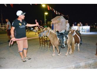 “Pony” Atları İle Cunda Turunun Dakikası 1 Lira