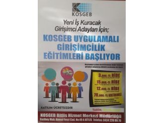 Ahlat’ta Girişimcilik Eğitimi Kursu Açılacak