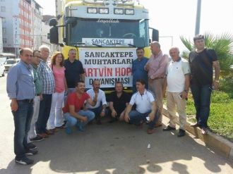 Sancaktepeli Muhtarlardan Hopa’ya Yardım Eli