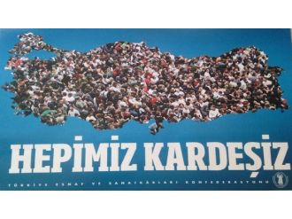 Bilecik’te Esnaflara “Hepimiz Kardeşiz” Yazılı Afişler Dağıtıldı