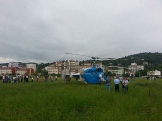 Ukrayna Helikopteri Giresun’a Zorunlu İniş Yaptı