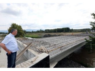 Başkan Toçoğlu Bedil Kazancı Köprüsünde İncelemerle Bulundu