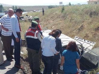 Kütahya’da Trafik Kazası, 2 Ölü 2 Yaralı (1)