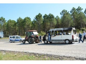 Sinop’ta Minibüs Yangını