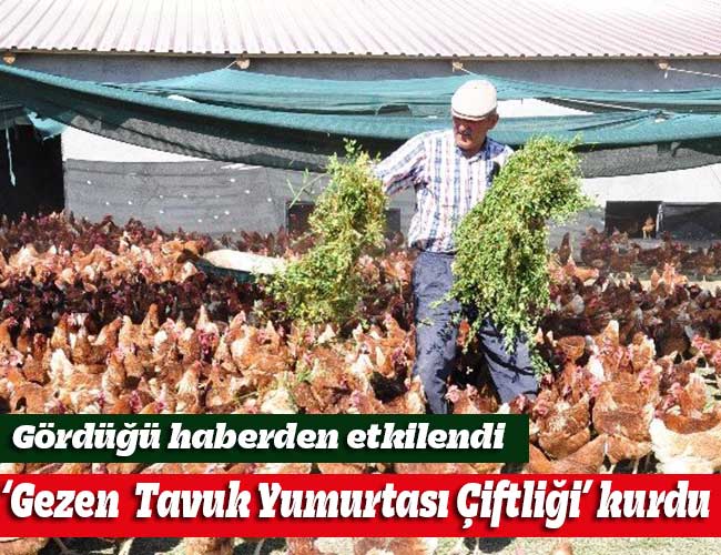 Gördüğü Haberden Etkilenip ’Gezen Tavuk Yumurtası Çiftliği’ Kurdu