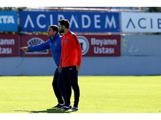 Trabzonspor antrenmanında gergin anlar