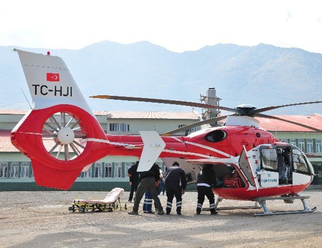 Kalp Hastası Ambulans Helikopter İle Sevk Edildi