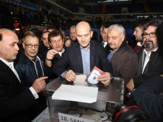 Bakan Soylu, Trabzonspor kongresinde