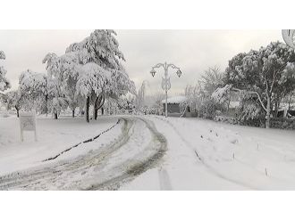 Çamlıca’dan kar manzaraları