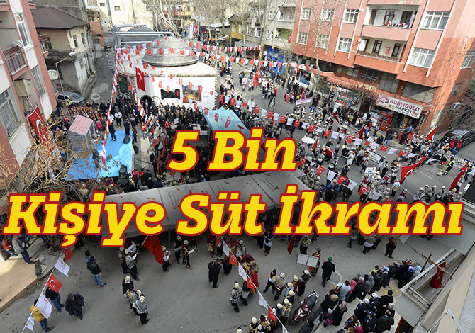 5 Bin Kişiye Süt İkramı