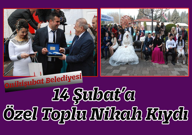 14 Şubat’a Özel Toplu Nikah Kıydı