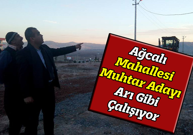 Ağcalı Mahallesi Muhtar Adayı Arı Gibi Çalışıyor