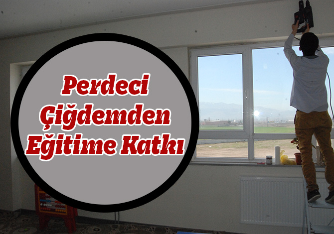 Perdeci Çiğdemden Eğitime Katkı