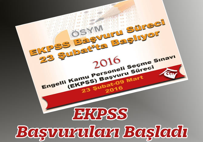 EKPSS Başvuru Süreci Başladı