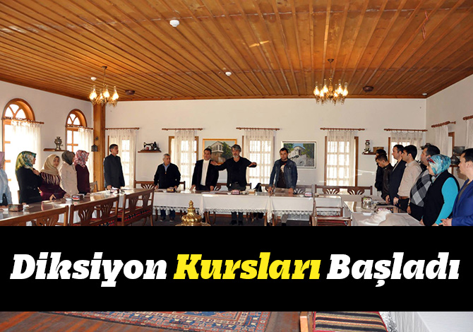 Diksiyon Kursları Başladı