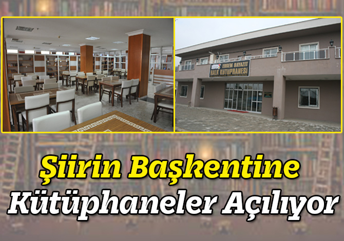 Şiirin Başkentine Kütüphaneler Açılıyor