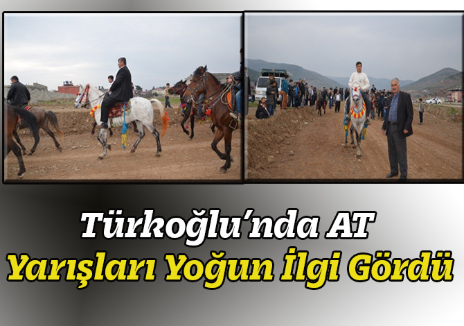 Türkoğlu’nda AT Yarışları Yoğun İlgi Gördü