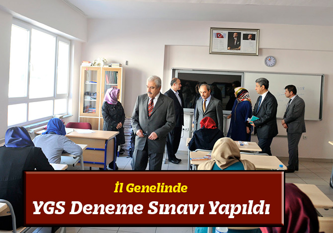 İl Genelinde YGS Deneme Sınavı Yapıldı