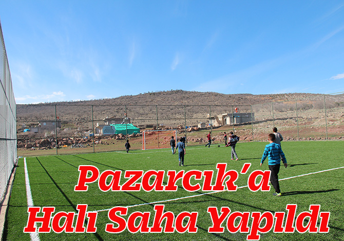 Pazarcık’a Halı Saha Yapıldı