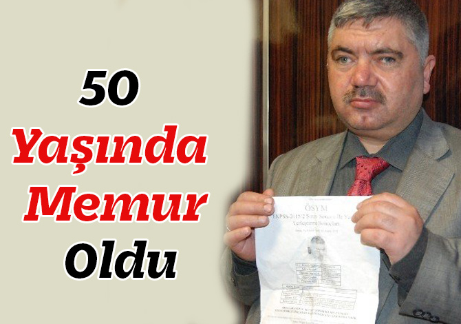 Görme Engelli Özkan İnal, 50 Yaşında Memur Oldu