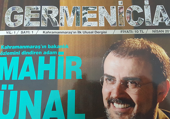 GERMENİCİA İlk Sayısında Bakan Ünal’ı Kapak Yaptı