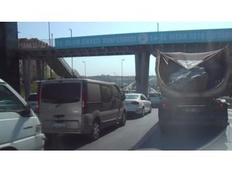 İstanbul trafiğinde korkutan görüntü