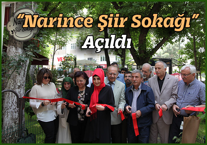 “Narince Şiir Sokağı” Açıldı