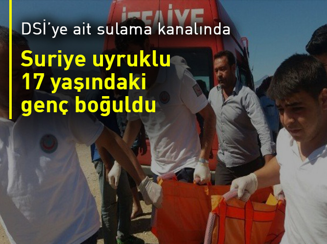 Sulama kanalında boğuldu