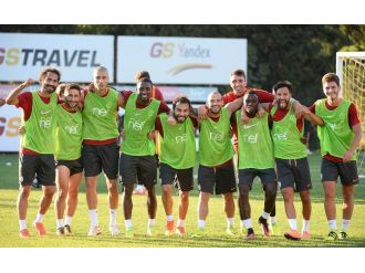 Galatasaray’da neşeli antrenman