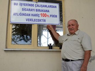 Sigarayı bırakana para ödülü