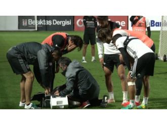 Beşiktaş antrenmanında yürekler ağızlara geldi