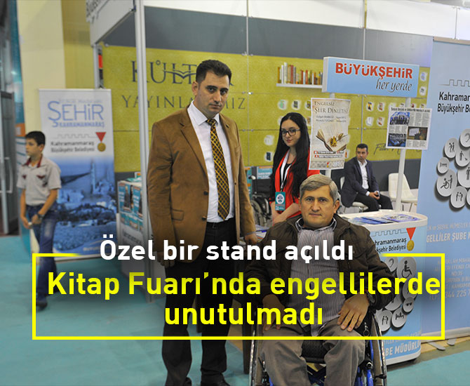 Kitap Fuarı’nda engellilerde unutulmadı