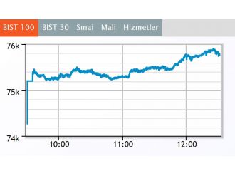 Borsa ilk yarıda yükseldi