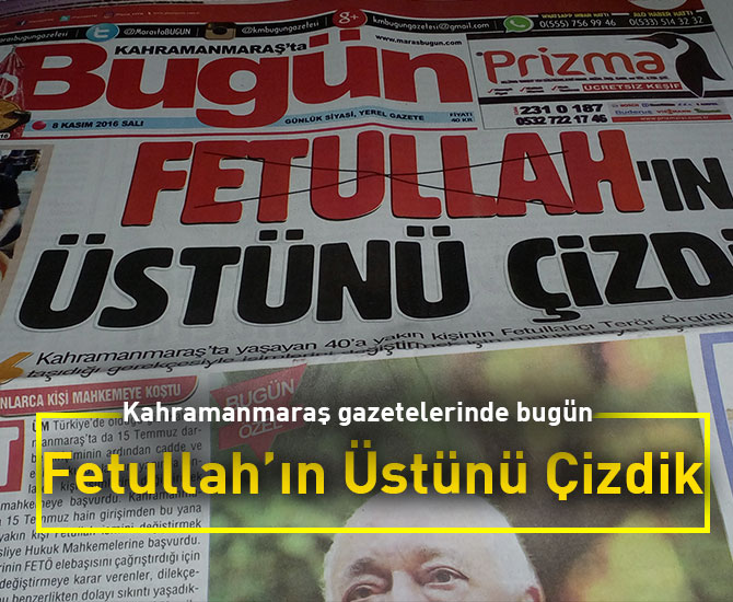 Fetullah’ın Üstünü Çizdik